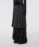 Pleats Midi Skirt
