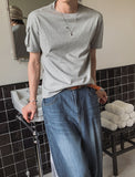 Koi Pocket Crop Round Short Sleeve T-shirt
