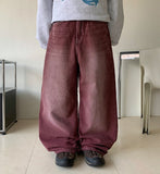 Nanata Cat Washing Stitch Cotton Wide Pants