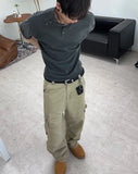 Liev Washed Zipper Cargo Pants