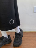 [unisex] Miol embroidery star banding bermuda pants
