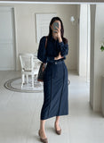 Aven Denim Belt Skirt