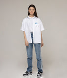 Small Drawing Smile Overfit Short Sleeve Shirt