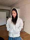 Nobui Flower Hood Zip-up