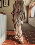Stingy wrap pin tuck over slacks