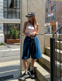 Low rivet one shoulder sleeveless