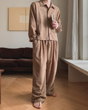 Ruko Crease Wide Pants