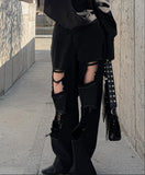 Heavy Damage Black Denim