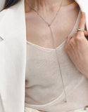 H-Subuni Silver (C) Y-shaped Necklace