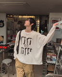 Vintage Graphic Waffle Round Long Sleeve