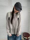 Lapus Cotton Frill Long Sleeve Tee