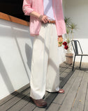 Corna Two Pintuck Wide Slacks