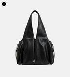 Soft leather over fit shoulder bag
