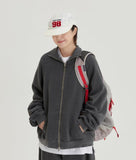 [BAONHAUS] Kiruru Pigment Zip-Up Jumper