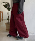 [unisex] Junu Back Line Cotton Wide Pants