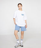Small Flower Drawing Logo Smile Short Sleeve Tee
