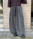 [Unisex] Bollenne Pigment Cargo Balloon Wide Pants