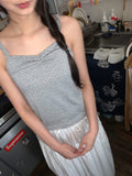 Nahisi Dot Shirring Sleeveless