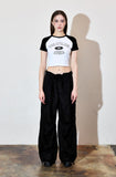 AubeA Crop Raglan Tee