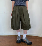 [unisex] Pobelly Banding Cargo Bermuda Pants