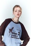 Cherry Cocktail Raglan Long Sleeve