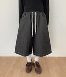Stind Star Patch Raw Bermuda Pants