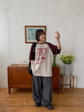 [unisex] Momoku color matching printing over short sleeve tee