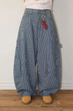 SUMMER STRIPE TAG PANTS