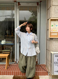 Huka Summer See-through Stripe Shirt