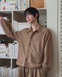 Ruko Crease Balloon Jacket Pants Set