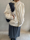 [unisex] Oranne Warmer Hood Fleece Zip-Up