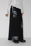 LETTERING MAXI SKIRT