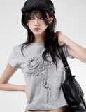 Frill Ribbon Slim Tee