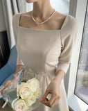 Louei Cubic Ribbon Necklace