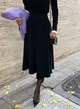 Evea A-line knit skirt