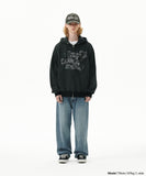 EMPTY STRIPE ZIP UP HOODIE