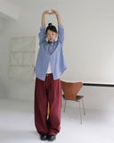 [MADE] Deepening two pintuck maxi wide pants