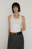 STAR HALTER SLEEVELESS