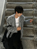 Kale boucle knit cardigan