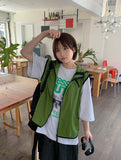 [unisex] Kunds Summer Color Matching Nylon Hood Vest