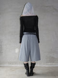 See-through cowl neck hood sleeveless
