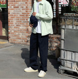 Chering Pintuck Wide Cotton Pants