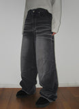 KNEE LINE BRUSH DENIM