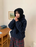 Deneki Fleece Quilting Hood Zip-Up Jumper