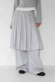REFINED PLEATS SK WIDE PT