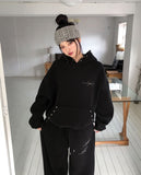 Glint Brushed Studded Hoodie