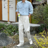 Even Cotton One-Tuck Wide Pants
