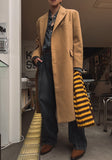 Label overfit single coat
