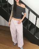 Kensi low-rise nylon track wide pants