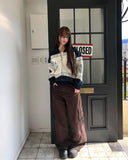 Mulley Nordic Collar Loose Fit Knit Zip-Up